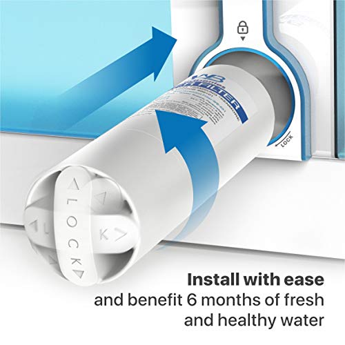 RS25J500DSR AA Replacement for Samsung Refrigerator Water Filter Compatible with Samsung RS25J500DSR (2 Count)
