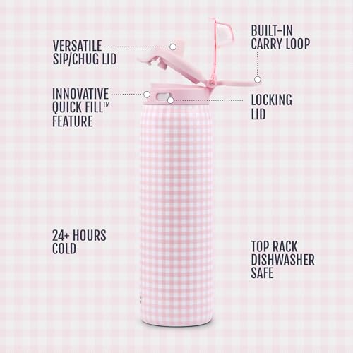 Pop & Fill 32oz Stainless Water Bottle