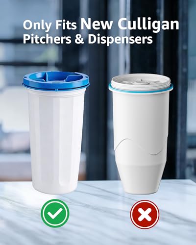 Compatible with New Culligan Pitcher Replacement Filter ZEROF01 (4 Count)