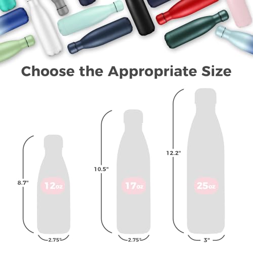 17oz Insulated Water Bottles MultiPack (4 Count)
