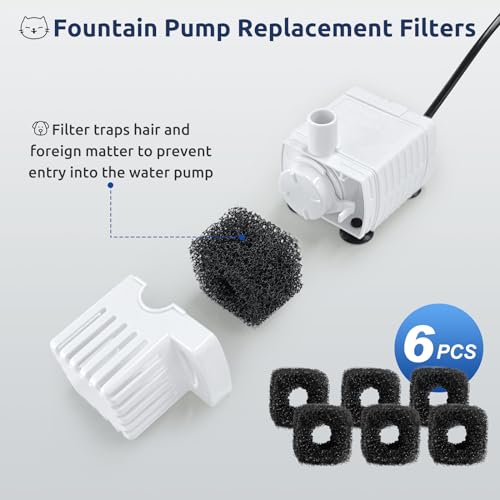 12+6 Pack Zeepet Cat Fountain Filters