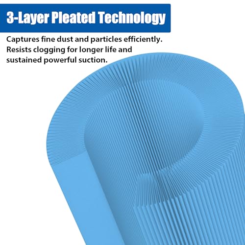 2 Pack 3 Layer VF5000 Replacement Filter for Rigid Shop Vac 5 (2 Count)