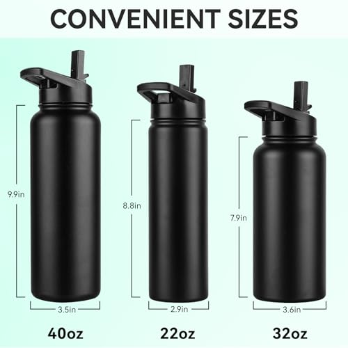 40 oz Insulated Water Bottle Bulk (4 Count)