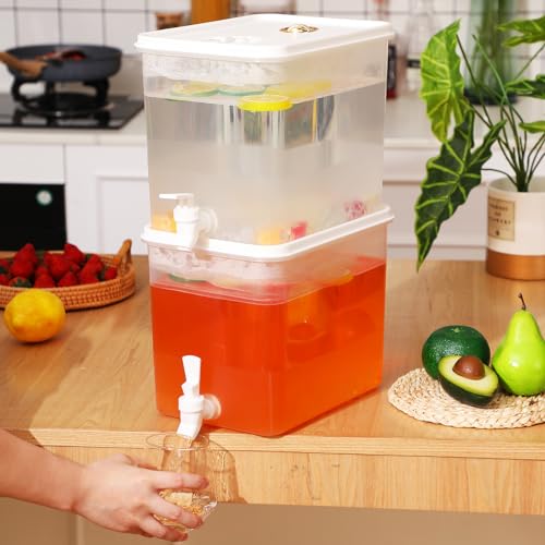 1 Pack Drink Dispenser for Fridge with Spigot