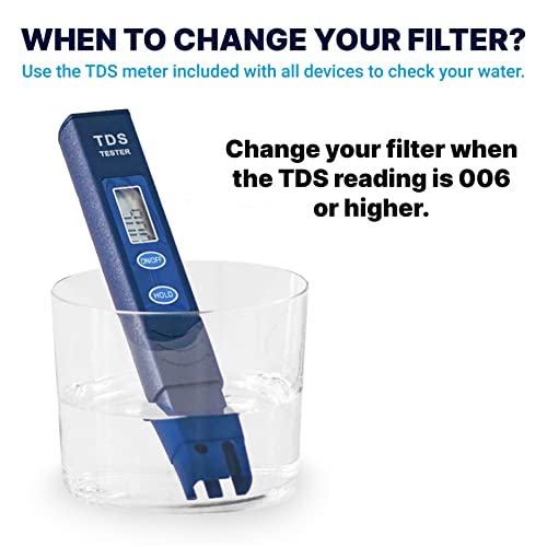 7-Cup 5-Stage Water Filter Pitcher 0 TDS for Improved Tap Water Taste - IAPMO Certified to Reduce Lead, Chromium, and PFOA/PFOS