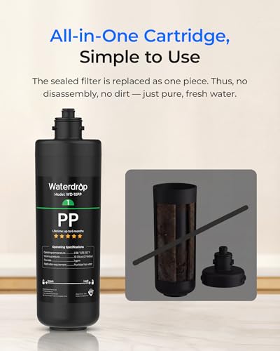 WD 10PP Water Filter Replacement for Waterdrop TSA & TSB & TSA