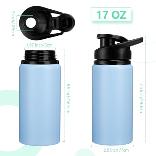 Aluminum Water Bottle Bulk (6 Count)