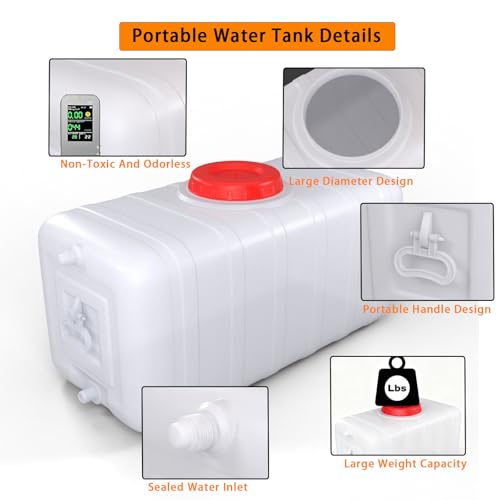 21Gallon 80L Water Storage Tank with Spigot
