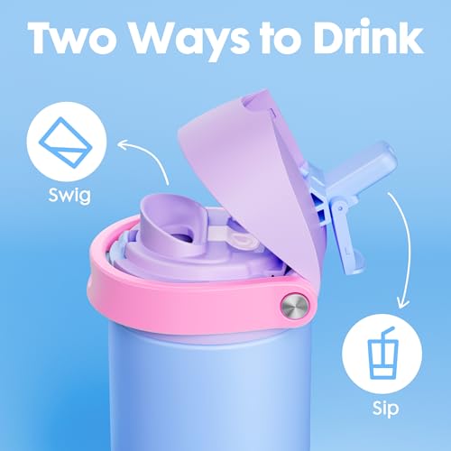 18 oz Insulated Water Bottle for Sports