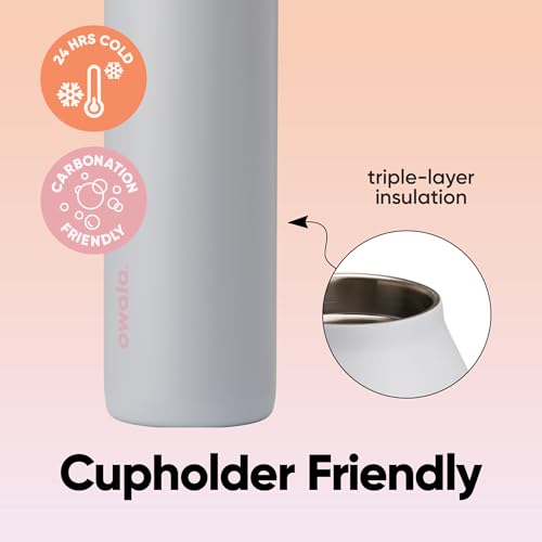 FreeSip Twist Stainless Steel Water Bottle 24 oz Beach House