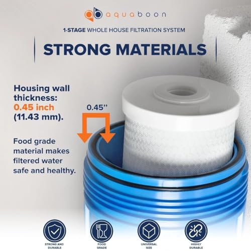 Whole House Water Filter System for Well Water with 10x4.5 Anti