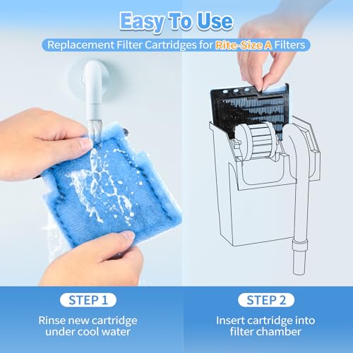 16 Pack Rite Size A Filter Cartridges Compatible with MarineLand