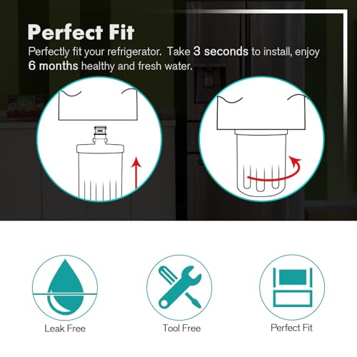 PLUS NSF53&42 Premium 5231JA2002A Refrigerator Water Filter (4 Count)