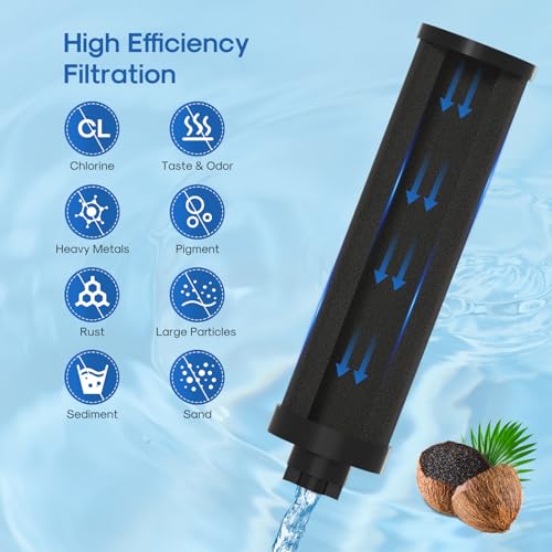 3 Stage Gravity Water Filter System with Water Level Window