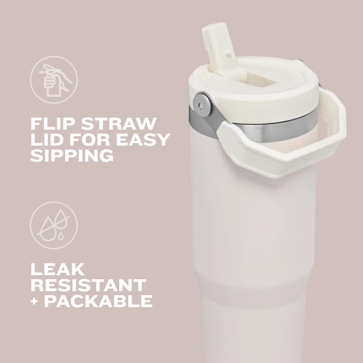 IceFlow Flip Straw Tumbler with Handle 20 oz