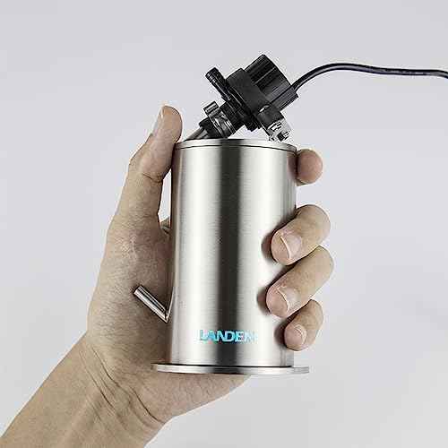 Aquarium External Stainless Steel Canister Filter Kit for 5Gal Tank