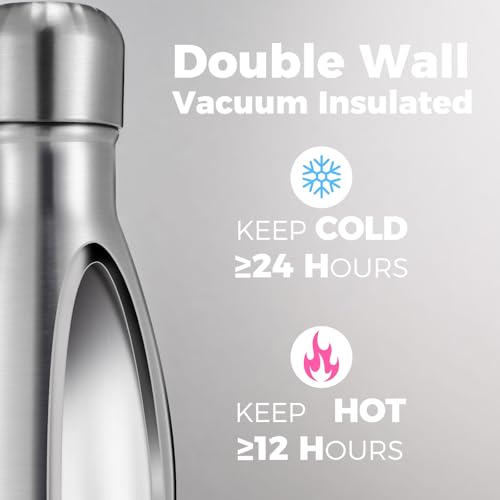 17oz Insulated Stainless Steel Water Bottle