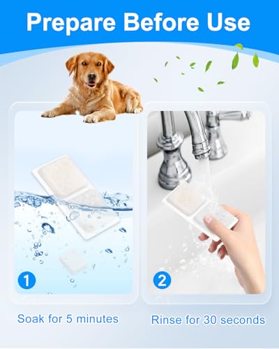 6+6 Pet Water Fountain Filter Compatible with ECOCONUT 3.4Gal (12 Count)