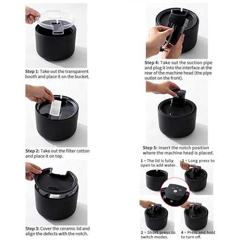 Cordless Ceramic Cat Water Fountain (101.45 Fl Oz)