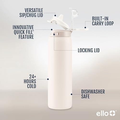 Pop & Fill 22oz Stainless Water Bottle