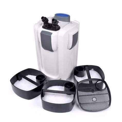 SunSun External Canister Filter for Aquariums 3 Stage Filtration System Quiet Operation Easy Maintenance 264 GPH Model HW