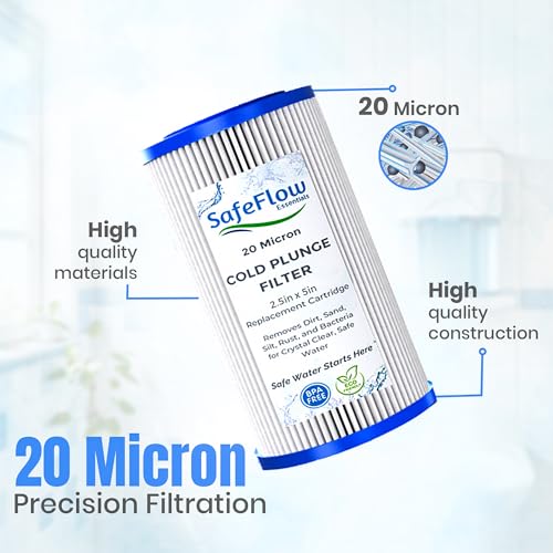 5" x 2.5" Cold Plunge Filter 20 Micron (8 Count)