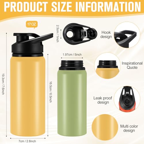 Aluminum Water Bottle Bulk (12 Count)