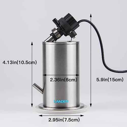 Aquarium External Stainless Steel Canister Filter Kit for 5Gal Tank