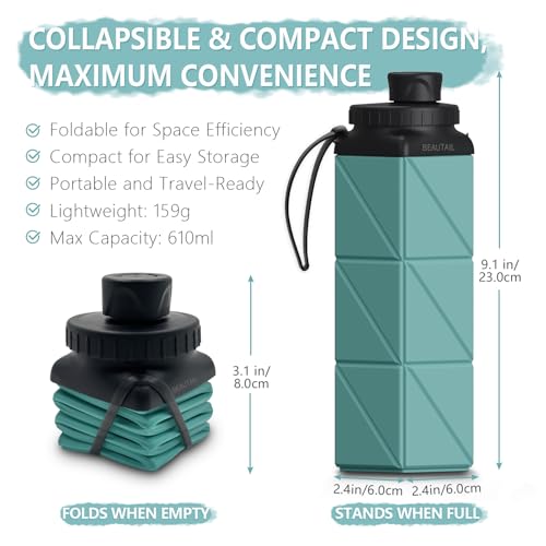 Collapsible Water Bottles 21 oz