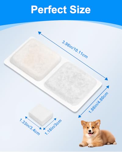 24 Dog Water Fountain Filters Compatible with ECOCONUT 3.4Gal (24 Count)