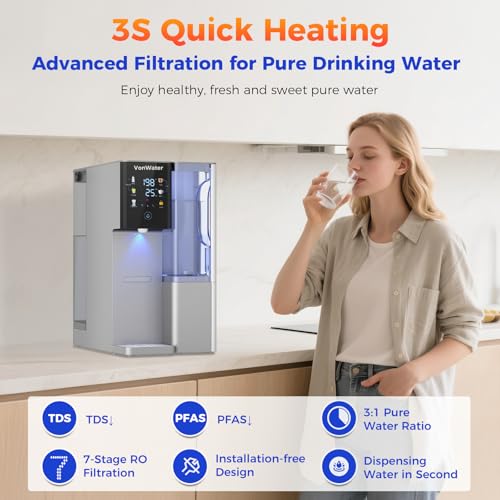 Instant Hot Reverse Osmosis Water Filter Countertop RO System