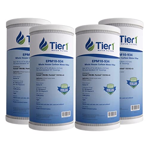 10 Micron 4.5" × 10" Carbon Block Water Filter (4 Count)