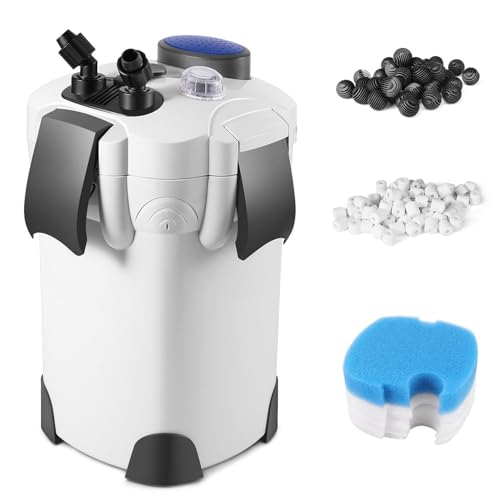 Aquarium Canister Filter with 265GPH Flow Rate