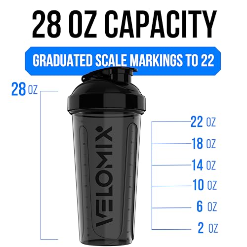 2 Pack 28oz Protein Shaker Bottle for Protein Mixes (2 Count)