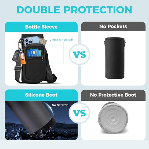 Insulated Water Bottle with Straw (40 Count)