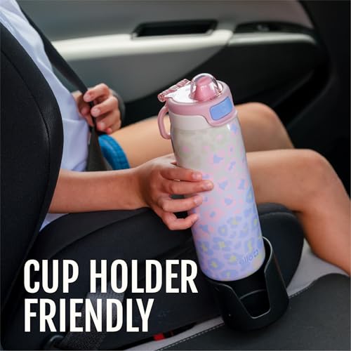 Pop & Fill 18oz Stainless Steel Kids Water Bottle with Quick Fill Lid