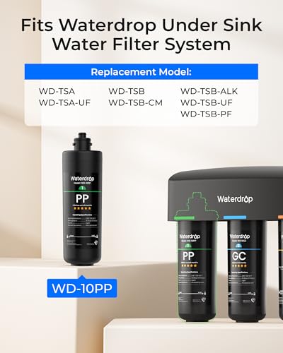 WD 10PP Water Filter Replacement for Waterdrop TSA & TSB & TSA