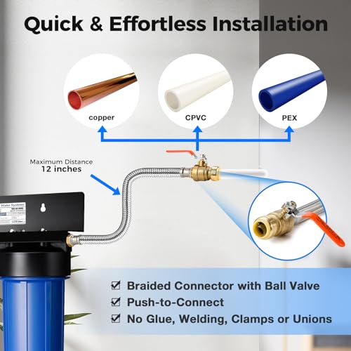 WCB32O+AHPF12MNPT12X2 Whole House Water Filter System