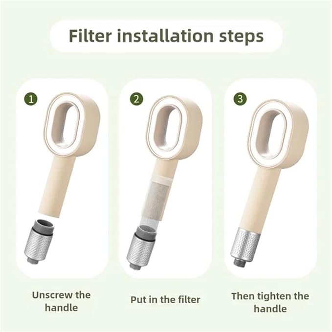 Replacement Shower Head Carbon Fiber Filter Set Water Purification Remove Chlorine/Fluoride/Hard Water For Shower Water Cleaning(6PCS)