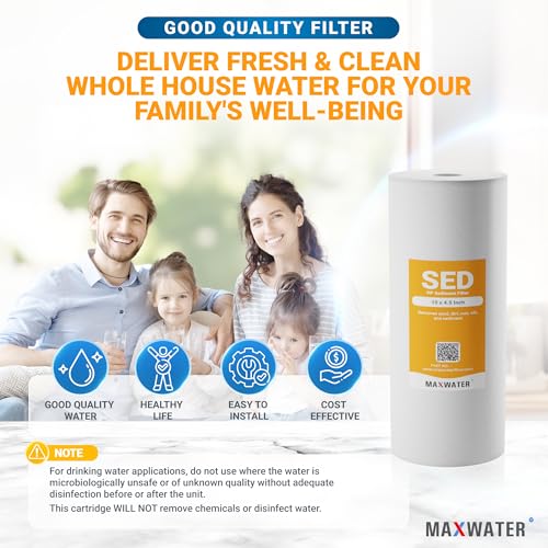 10 Micron 10 x 4.5 inch Whole house Sediment Water Filter (2 Count)