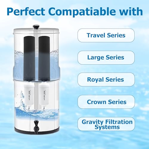 Gravity Water Filter Replacement for Berkey® BB9 (4 Count)