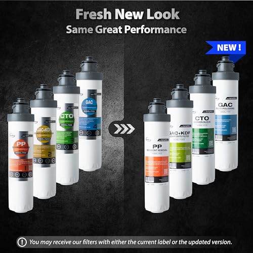 FCNCDS SGS Tested Chloramine Removal CTO Carbon Block Replacement Water Filter Cartridge for DS4 Series
