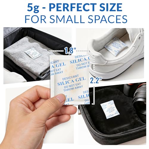 Silica Gel Packets 5 Gram 150 Pack (60 Count)