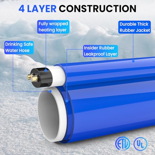 100FT Heated Water Hose for RV