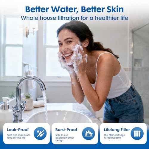 3 Stage Whole House Water Filter System with 9 Filters