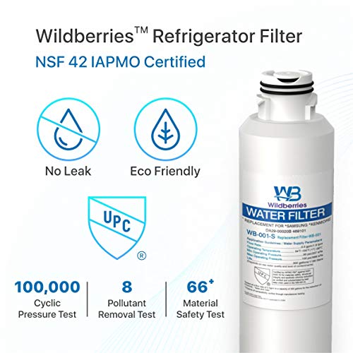 RF263TEAESG AA Replacement for Samsung Fridge Water Filter Compatible with Samsung RF23J9011SG (3 Count)