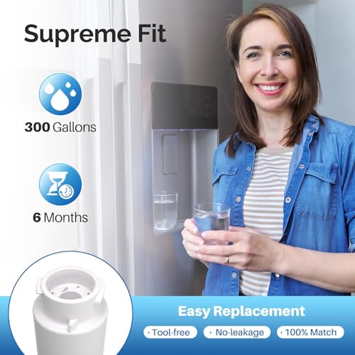 RWF5800A Refrigerator Water Filter and Air Filter Replacement for Frigidaire EPTWFU01 (3 Count)
