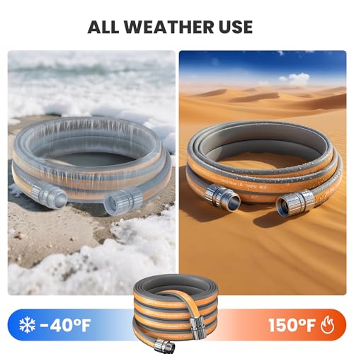 75FT Garden Hose Lay Flat Lightweight Flexible Water Hose