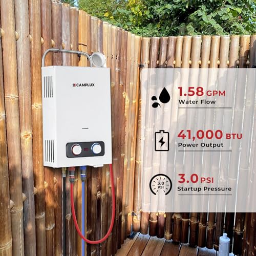 Camplux Pro 6L Portable Tankless Water Heater (2 Count)