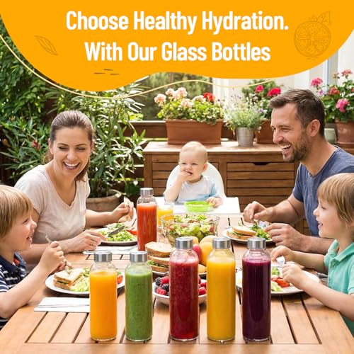 Clear Glass Bottles with Lids